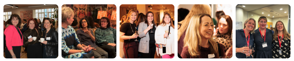 Collage of TGC members at events